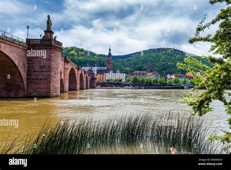 Old Neckar Bridge And Heidelberg City Germany Stock Photo Alamy