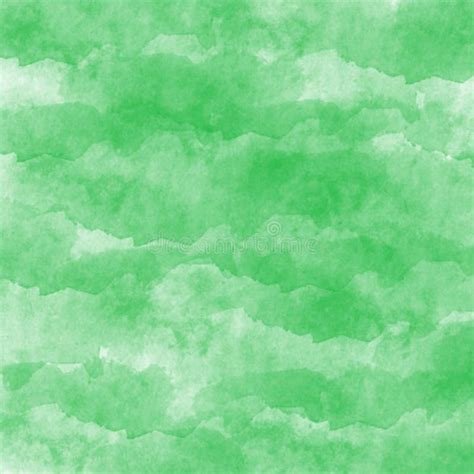 Green Watercolor Background Texture Stock Illustration Illustration