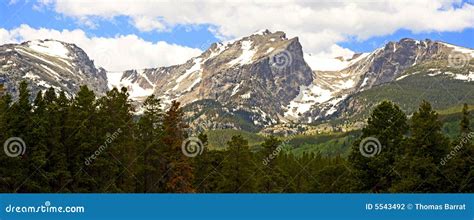 Snow Capped Mountains In Colorado Stock Photo Image Of West