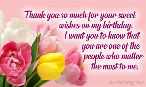 Birthday Wishes Reply Thank You For Birthday Wishes