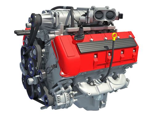 V8 Engine 3d Model Cgtrader