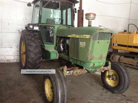 Rare John Deere 4020 Diesel With Sound Guard Cab Powershift One Of A Kind