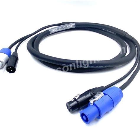 Powercon Plus 3 Pin Dmx Combi Combo Hybrid Cable Wire By Javier Rocha A 007 Desonlight