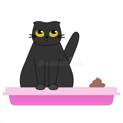 Cat Poop Litter Box Cartoon Stock Illustrations 53 Cat Poop Litter