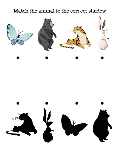Free Animal Matching Printable Flashcards For Preschoolers