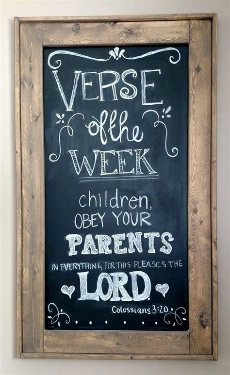 Bible Verse Of The Week Chalkboard Art Chalkboard Designs Chalkboard