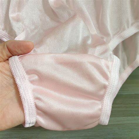 vintage silky nylon panties sheer pink bikini granny … gem