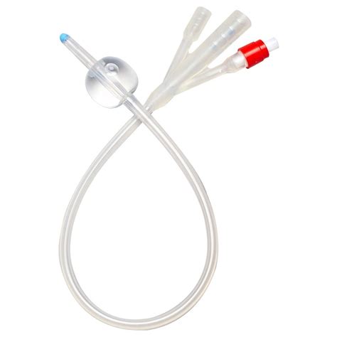 Medline Three Way Select Silicone Straight Tip Foley Catheter 30cc
