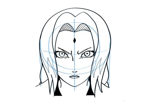 How To Draw Tsunade From Naruto MANGAJAM Coloring Home