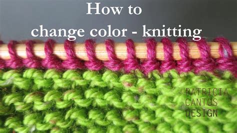 How To Change Color Knitting Youtube