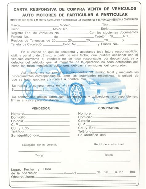 carta responsiva de compraventa de auto pdf sosmotors my xxx hot girl