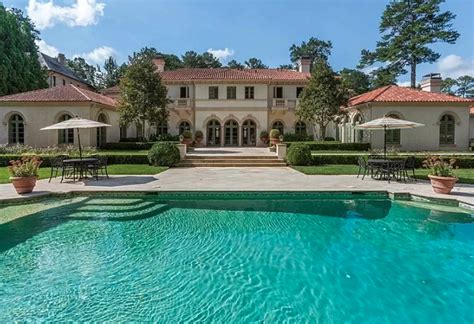 10 Million Mediterranean Home In Atlanta Georgia Homes Of The Rich