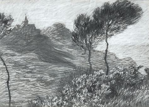 Claude Monet Three Drawings Drawingandillustration Pinterest