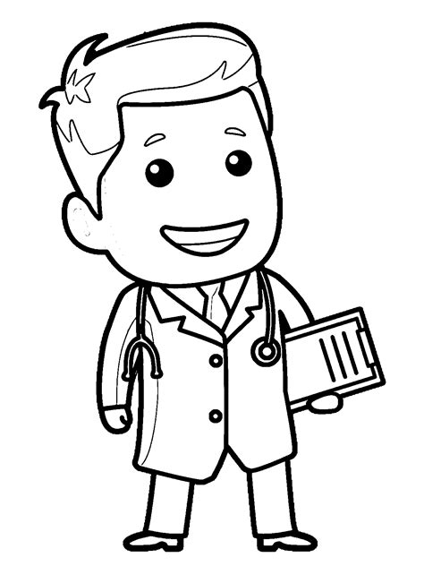 A Doctor Coloring Page Az Coloring Pages Clipart Best Clipart Best
