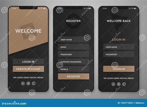 Ui Ux Mobile Application Interface Design Authorization And