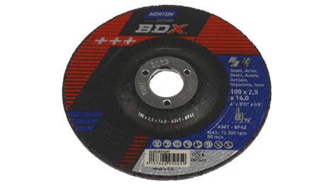 66252831497 Norton Cutting Disc Aluminium Oxide Cutting Disc 100mm X