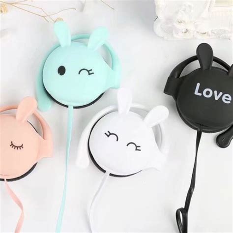 Cute Rabbit Cartoon Stereo Earphones For Girls Kids Ts Xiaomi Price