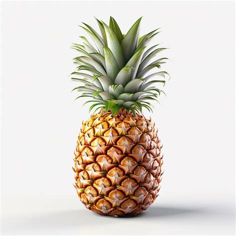 Premium Ai Image Pineapple Fruit On White Background