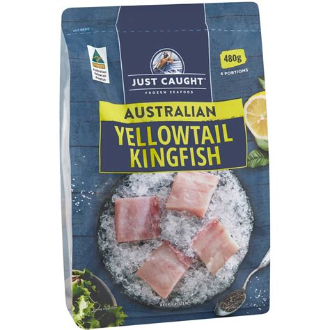 Just Caught Frozen Australian Yellowtail Kingfish 480g Woolworths