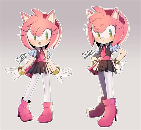 Sonic X Outfit Amy By Rellyia Sonic The Hedgehog Know Your Meme