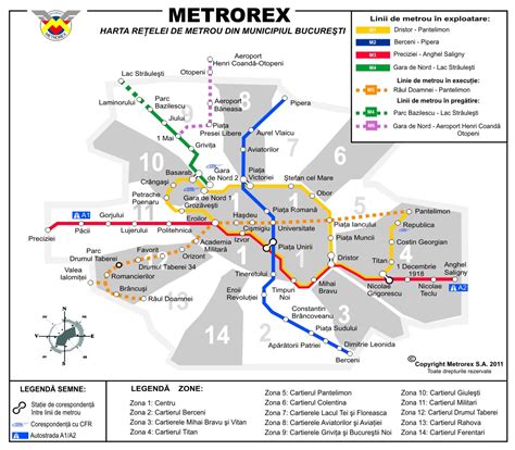 Harta Metrou Bucuresti Actualizata