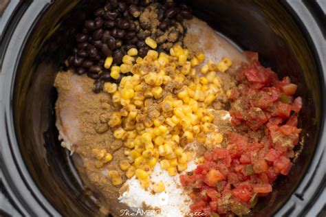 Cover and cook on high for 1 hour or low for 2 hours. Easy Crockpot Creamy Chicken Tacos - The American Patriette