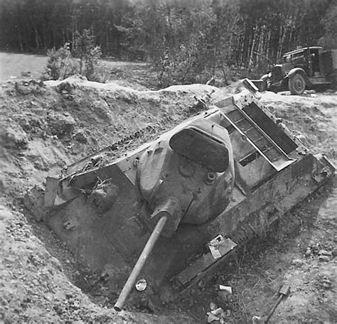 Knocked Out Soviet Tank T 34 World War Photos