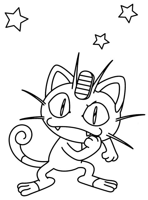 List Of Meowth Coloring Page References