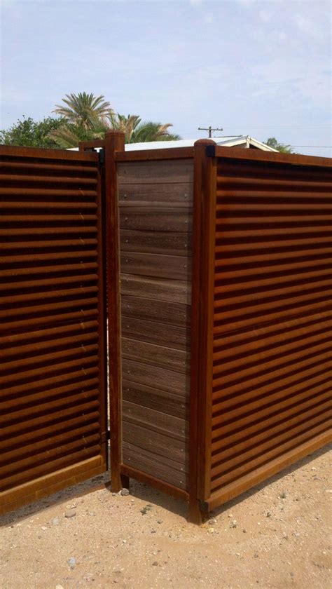 With proper care and treatment, it can. Corrugated Steel Gates Made in Tucson | Corrugated metal ...