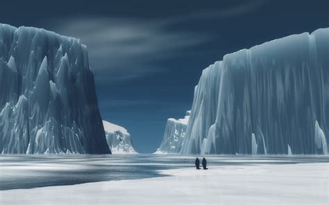 Wallpaper Landscape Winter Iceberg Arctic Icicle Freezing