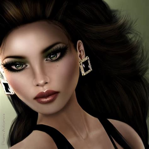 Portrait Second Life By Pam Astonia Beautiful Face Images Black