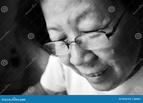 asian old lady stock image image of daydreaming eyes 9936729