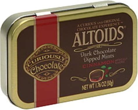 Altoids Cinnamon Dark Chocolate Dipped Mints 176 Oz Nutrition