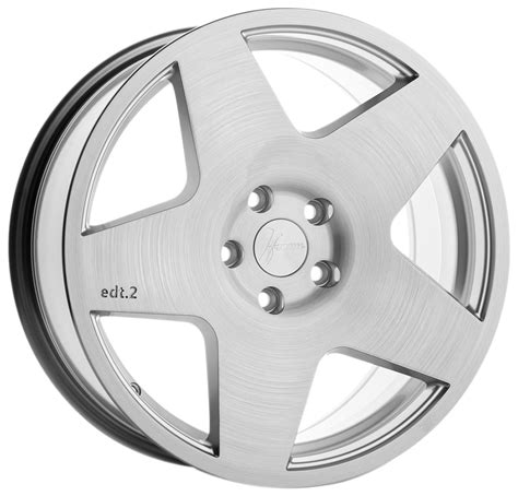 1form Edition2 Edt2 Brushed Pure Silver Alloy Wheels