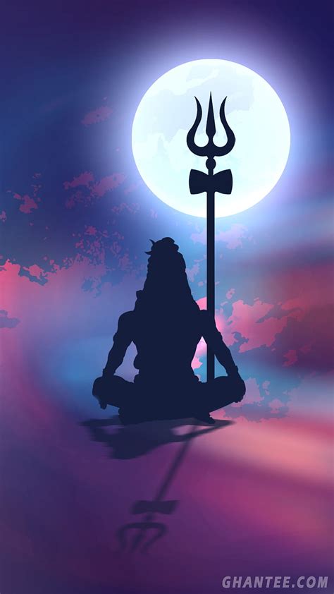 Lord Shiva Silhouette Phone Shiva Meditating Hd Phone Wallpaper Pxfuel