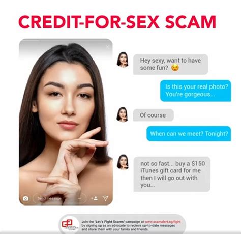 Credit For Sex Scams Prevention Tips Citizens On Patrol Community Sg