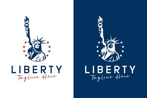 The Statue Of Liberty Logo Design Gráfico Por Byemalkan · Creative Fabrica