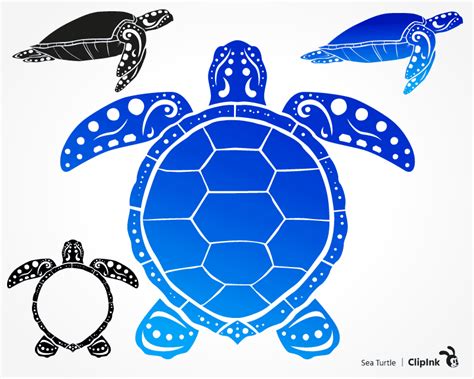 Sea turtle svg, Turtle monogram frame | svg, png, eps, dxf, pdf - ClipInk