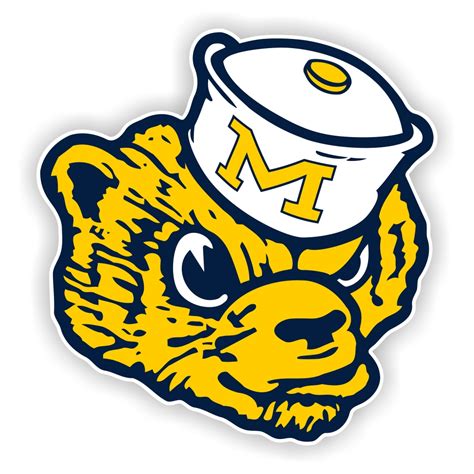 Michigan Wolverines Mascot Retro Precision Cut Decal Sticker