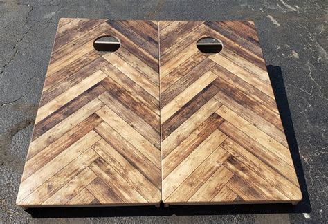 Original Pallet Wood Design Cornhole Boards Direct Printed 4x2