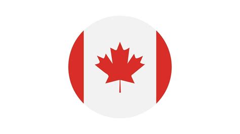 Canada Flag Circle Vector Image And Icon 7743014 Vector Art At Vecteezy