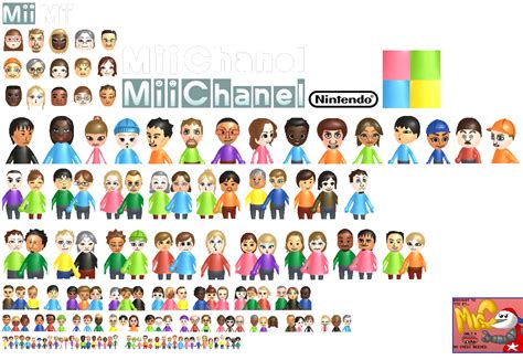 The Spriters Resource Full Sheet View Mii Channel Wii Menu Banner