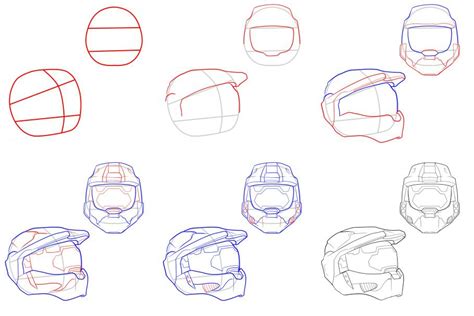 How To Draw A Halo Helmet