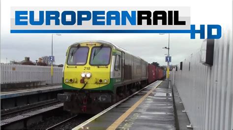 Irish Rail 201 Loco 218 Iwt Passes Drumcondra Youtube