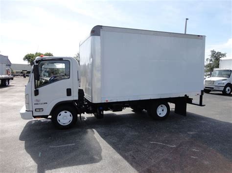 isuzu npr hd ft dry box truck cargo truck