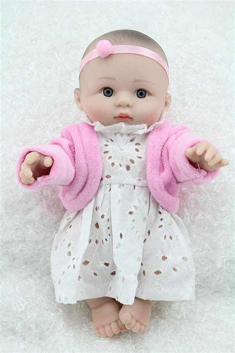 Mini Bebes Full Silicone Dolls Reborn 8 Inch Lifelike Full Vinyl Body