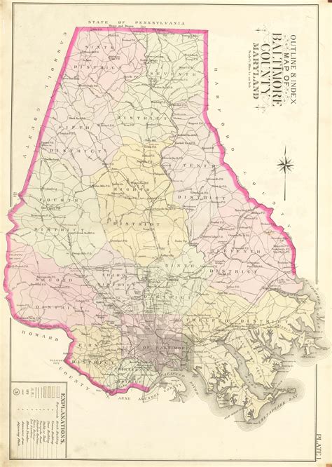 Baltimore Co Atlas Of Baltimore County 1898