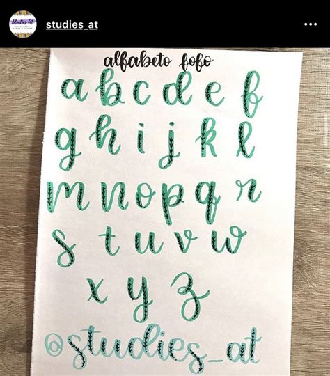 Alfabeto Lettering 💚