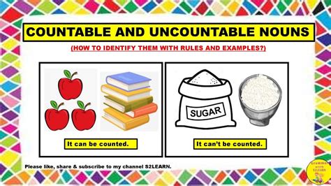 Countable And Uncountable Nouns How To Identify Countable Uncountable