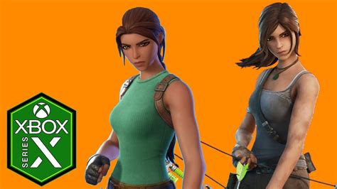 Fortnite Lara Croft Tomb Raider Gameplay Xbox Series X 120fps